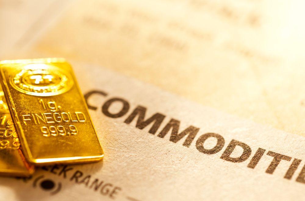 Gold Bars And Commodities Paperwork