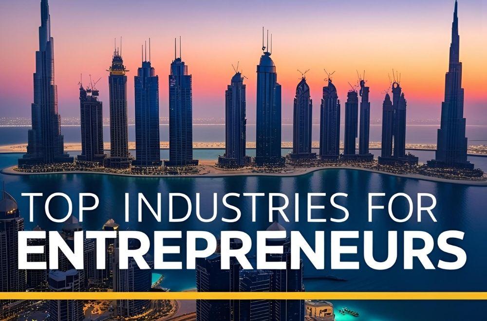 Cover Page Saying "Top Industries For Entrepreneurs"