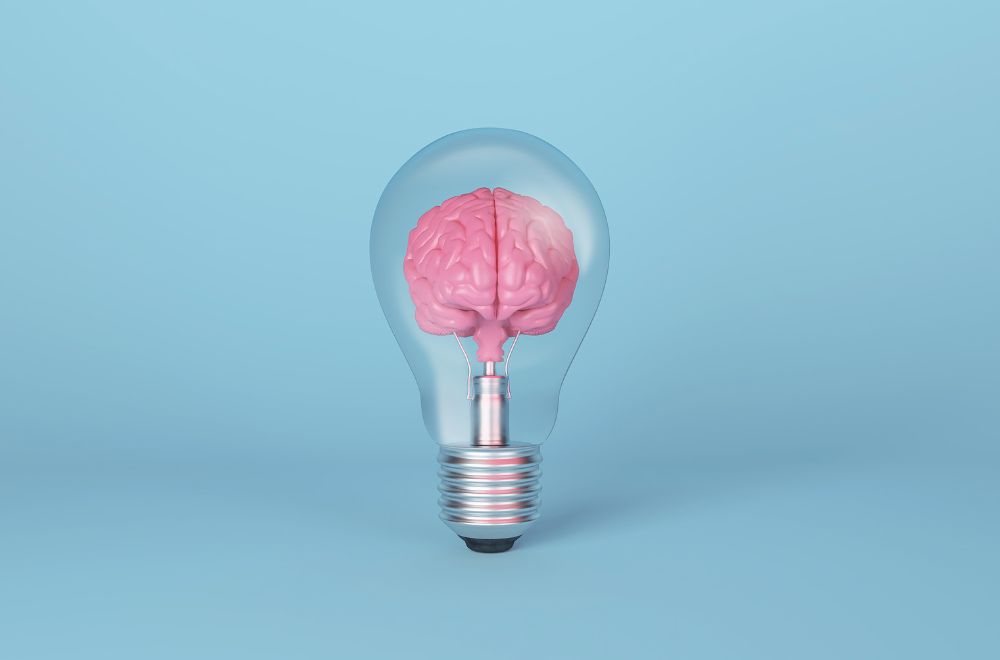 Lightbulb With Brain Inside