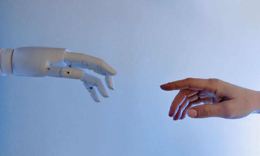 AI Hand And Human Hand