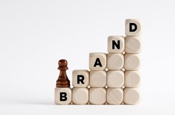 Building Blocks With Word BRAND Written On Them