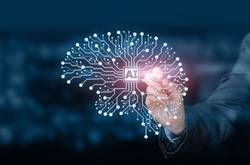 AI Illustration Brain And Hand