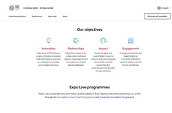 Screenshot Of Innovation Impact Grant Programme Website