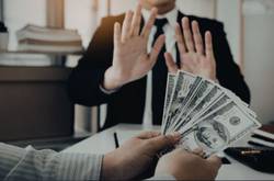 Man Refusing Cash Money