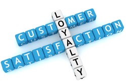 Building Blocks Reading &quot;Customer&quot;, &quot;Loyalty&quot; And &quot;Satisfaction&quot;