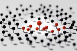 Pins Showing Market Dynamics